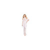 Robe bodystocking en résille et dentelle blanche 